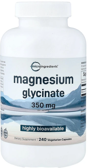마이크로 인그리디언츠 Micro Ingredients 글리신마그네슘 베지 캡슐 240정캡슐 1정당 175mg126645원산지:기타, 1 - 쿠팡