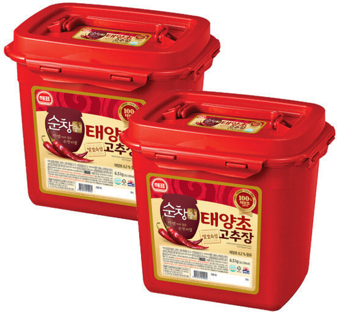 사조해표 순창궁 태양초 고추장 /양념쌈장/된장, 2개, 6.5kg