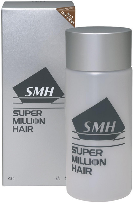 슈퍼밀리언헤어 흑채 40g No.3, 3개, 라이트 브라운