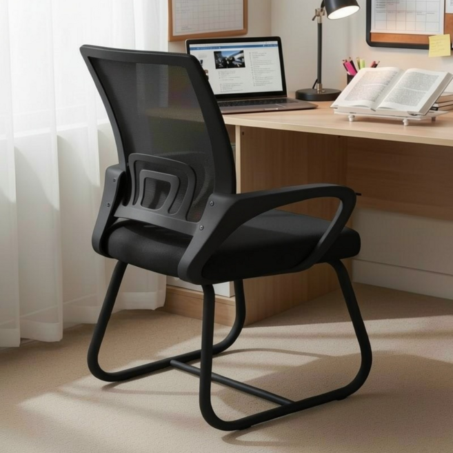 에임엑스 독서실 스터디 책상 의자, 블랙