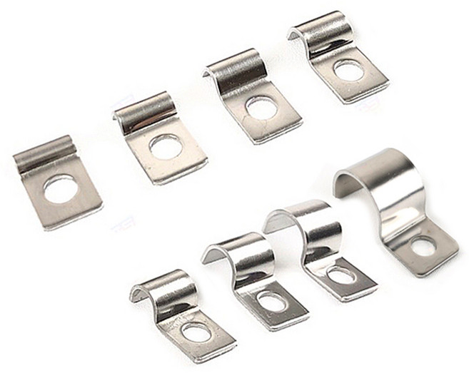 2-12mm 스텐 단면 파이프클램프 1p 케이블고정 반새들, 1개