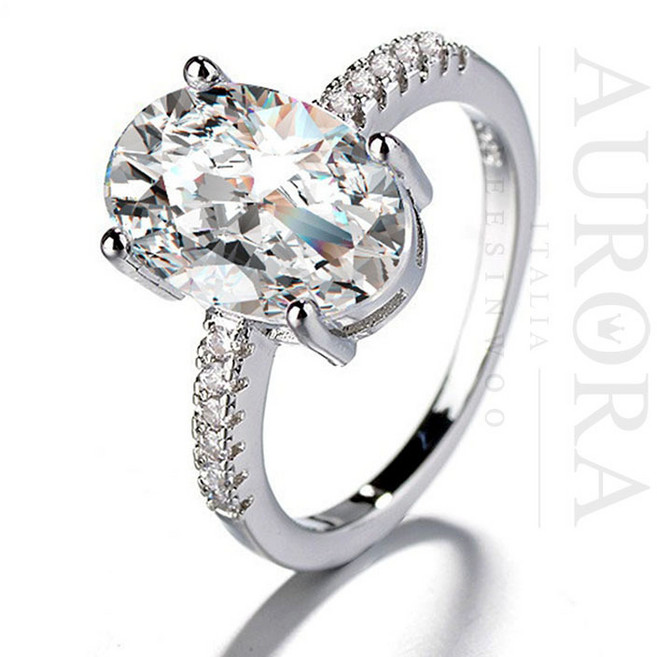 명품브랜드 3캐럿 Egg 다이아몬드 반지 BAN-2533