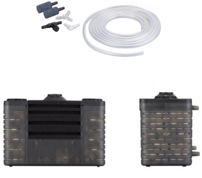 어항 여과기 구피 저면 스폰지 여과기, 투명 소, 1개, 투명 소