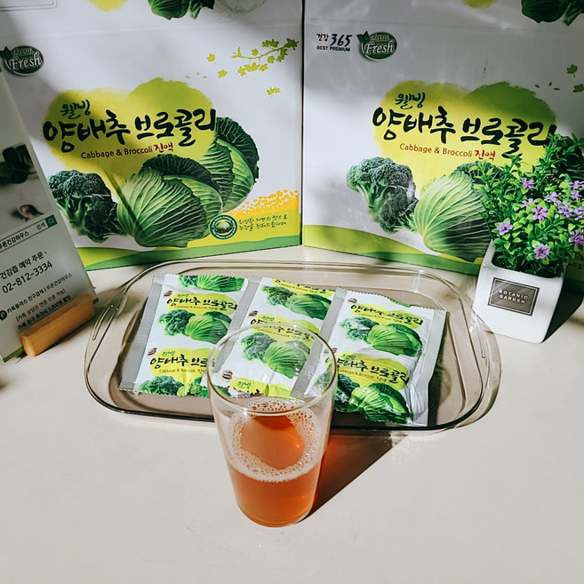 푸른건강하우스 양배추브로콜리당근에 배를 갈아 만든 맛있는 양배추즙 105ml 30포, 1개