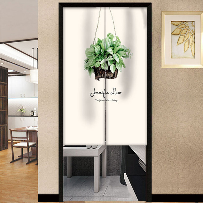 메이스 찍찍이 붙이는 화장실 주방 방문 가림막 커튼