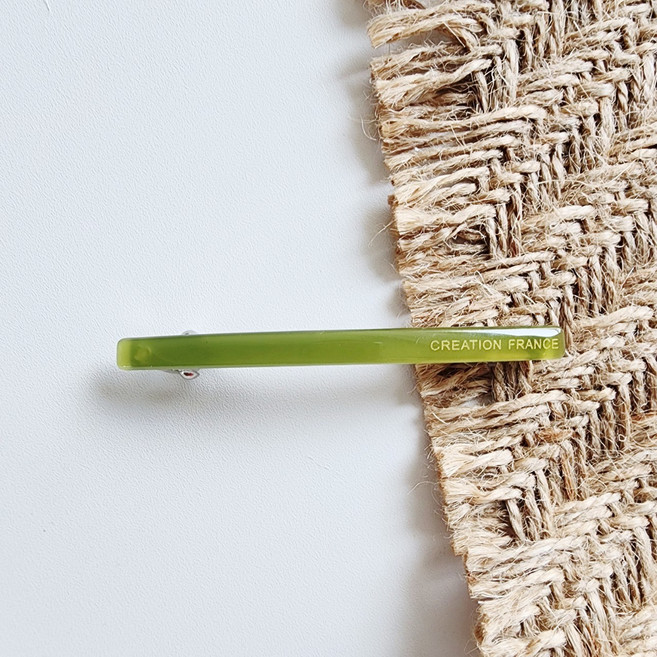 프랑스핀 파스텔 데일리 옆머리핀 앞머리고정 일자 미니 자동핀 6cm