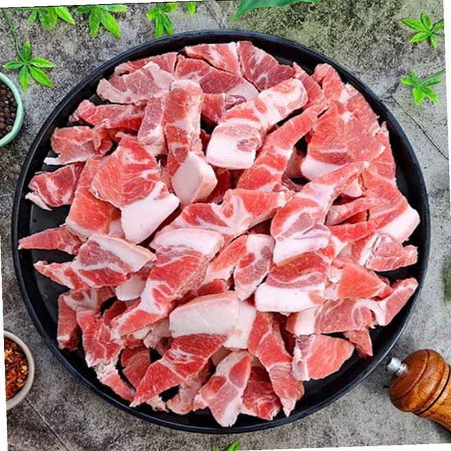 뒷고기 목덜미살 뒤덜미살 꼬들살 통두께 5KG 목심, 1개