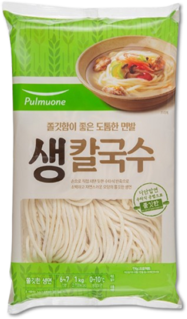 풀무원 생칼국수 칼국수 1kg 아이스박스무료, 1개