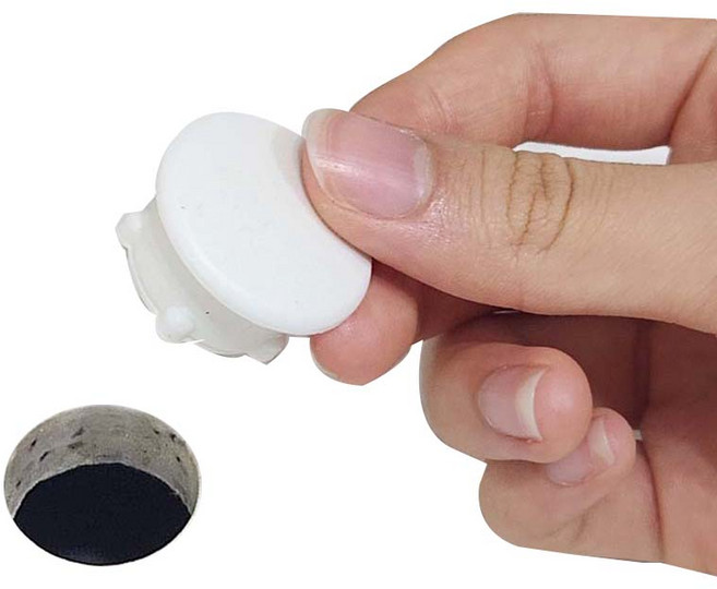 바스원 가스 구멍 마개 배관 인덕션 1개, 화이트