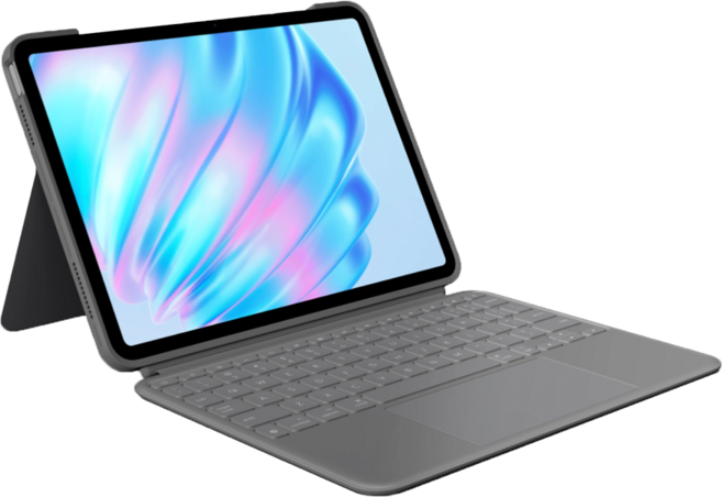 로지텍 콤보터치 iPad Pro 11인치(M4) 키보드 케이스 - 영문자판, 그래파이트, 1개, YU0084/M4