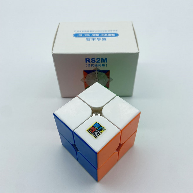 2X2 MoYu RS2M Evolution 큐브 22 자석큐브 선수용 큐브 222 / 30개이상 구매시 마론 8색펜 1개 증정, 혼합색상