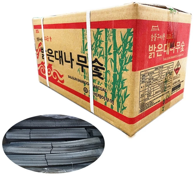 캠핑용 업소용 팬션용 바베큐 숯불 고기 구이용 밝은 대나무 열탄 성형탄 참숯 차콜 대용량 슻 숫 10kg 도매, 1개 - 쿠팡
