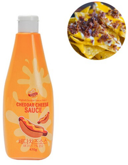 나초 치즈 디핑소스 체다치즈소스 470g, 1개, 1g