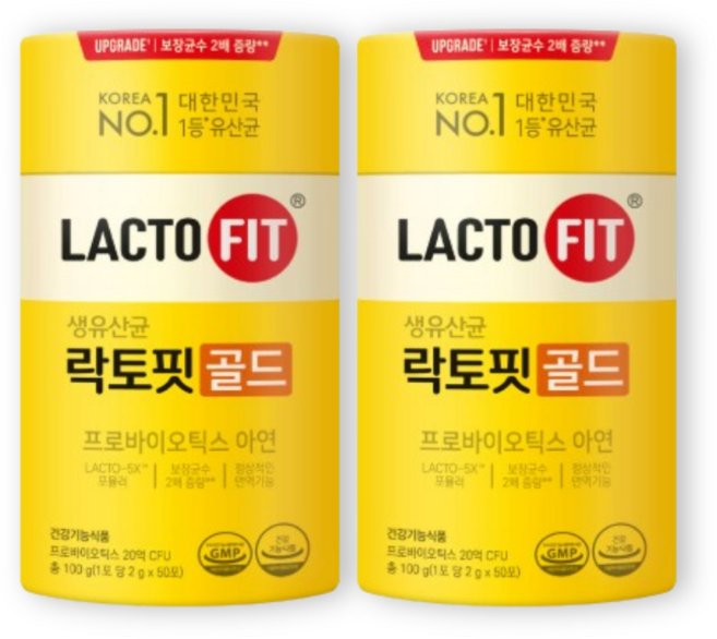 락토핏 골드 2g x 50포 x 2통, 2개