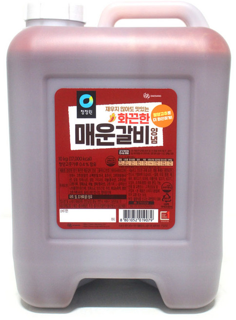 청정원 화끈한 매운갈비양념 10kg, 1개