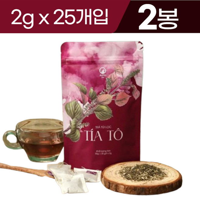 베트남 APG ECO 들깨 차 티백 50g x 2봉 Tra Tui Loc Tia To