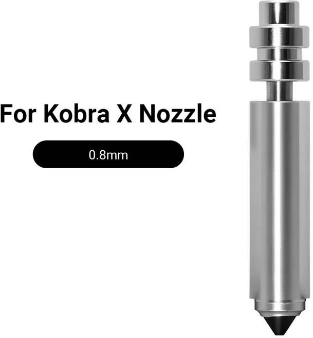 Anycubic 핫엔드 프린트 헤드 어셈블리용 Kobra X 바이메탈릭 노즐 Kobra X 핫엔드 노즐 3D 프린터 액세서, 04 0.8mm