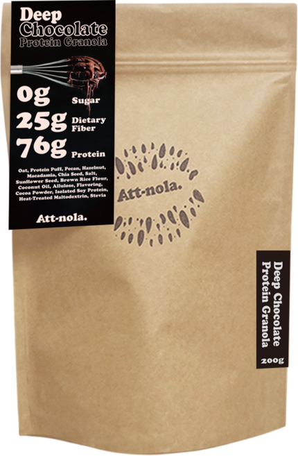 애트놀라 프로틴 저당 무설탕 그래놀라 시리얼 초코맛, 1개, 200g