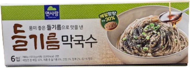 면사랑 들기름 막국수 코스트코, 131.5g, 6개