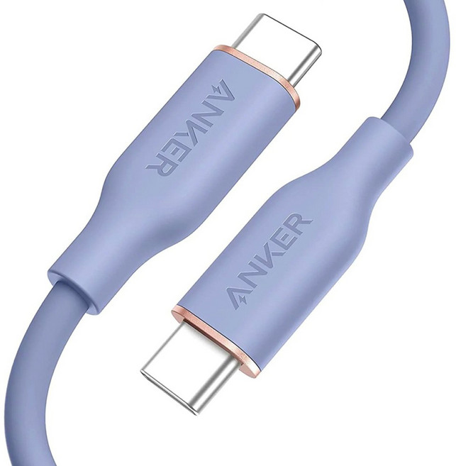 앤커 파워라인3 플로우 USB-C to C 케이블, A8553, 퍼플그레이, 1개