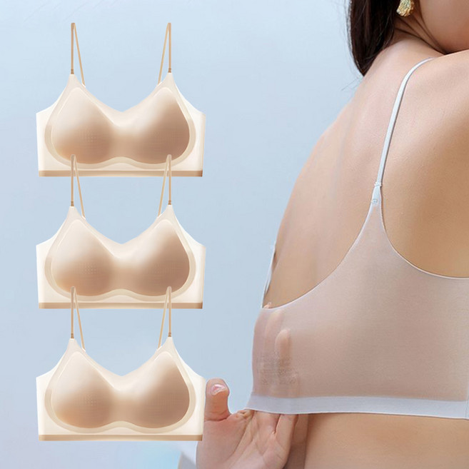 러브핑코 에어프리핏 냉감 노와이어 브라 시원한 여름 얇은 심리스 브라 3종세트