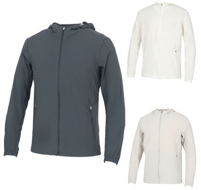 [김영주골프] 봄여름 소프트 고탄력 자외선차단 후디 바람막이 남성 골프 점퍼 KPMMJP79