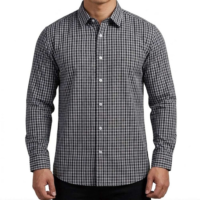 마마로 봄 여름 가을 작업복 남성 체크 남방 작업 농사 면 셔츠 빅사이즈