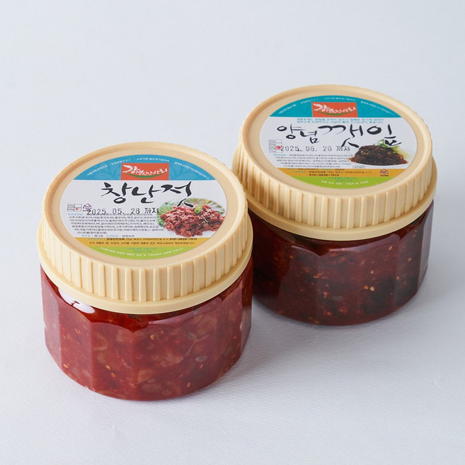 창란젓500g + 양념깻잎500g 2종 세트, 1세트, 1kg