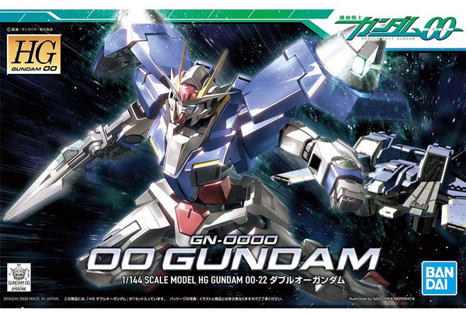 BANDAI 鋼彈 HG 1/144 GN-0000 OO鋼彈 模型, 1個