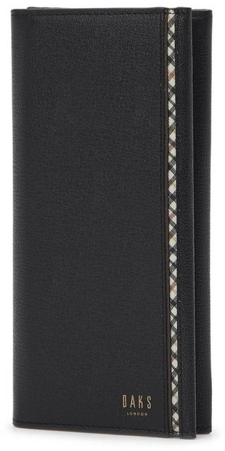 닥스 DAKS FORMAL블랙 체크배색 소가죽 장지갑 DBWA1F441 512310