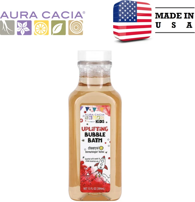 Aura Cacia 어린이용 상쾌한 거품 목욕 384ml (13fl oz) - 쿠팡