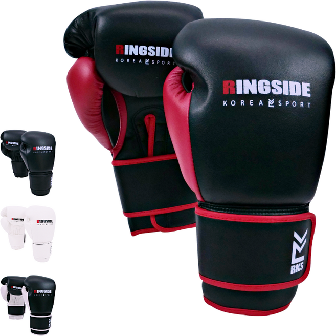 링사이드코리아 케나인 복싱글러브 / 스파링 MMA 격투기 킥복싱 권투 장갑, 레드/블랙(오르카레드), 1세트