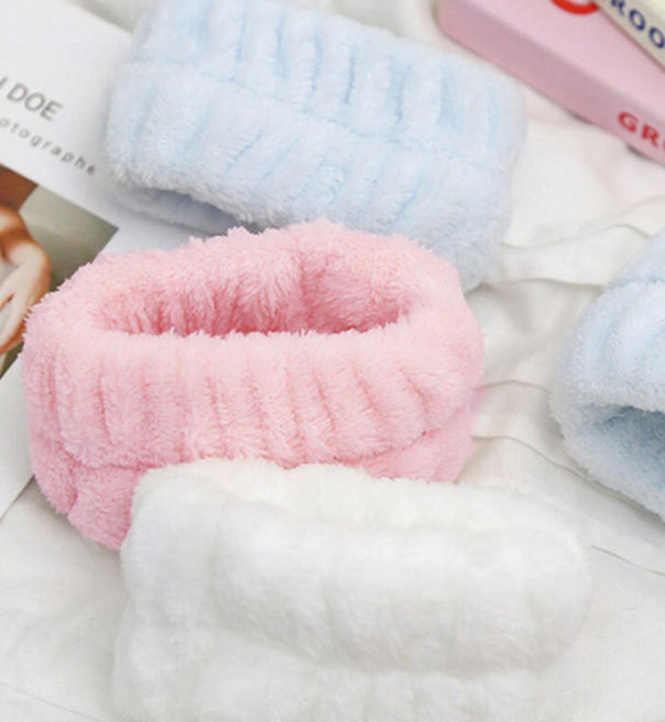 세안손목밴드 6개 세안밴드 세수손목밴드 물튐방지 밴드, 1세트, 화이트블루핑크