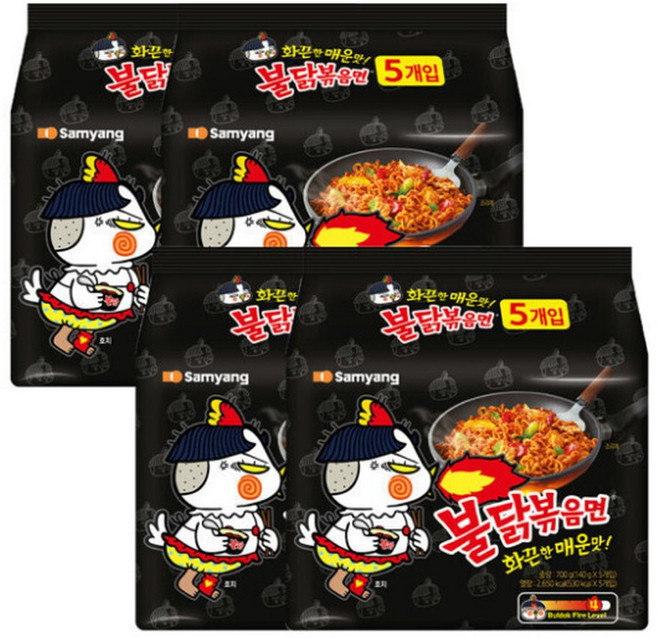 삼양 불닭볶음면 20입 (5입 4묶음) 총20개, 20개