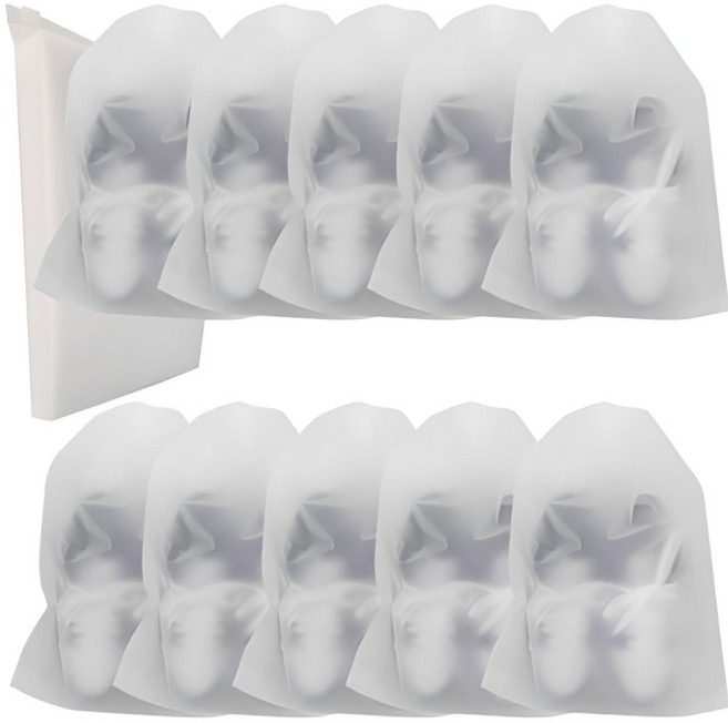 수호린 반투명 방수방습 여행신발 파우치 대형 5EA, 5개, 화이트