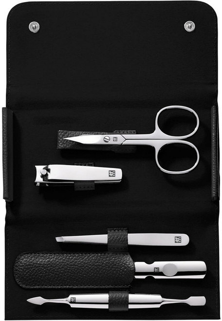 ZWILLING 즈윌링 네일케어 세트 5종 휴대용 손톱깎이, 블랙