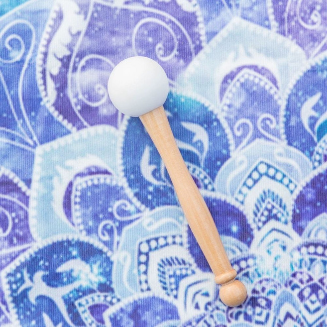 크리스탈 싱잉볼 스틱 망치 불교 드럼 명상 씽잉볼 요가 그릇 사운드테라피, 1개