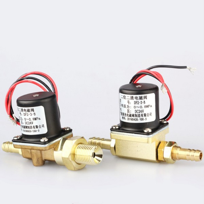 DF2-3-B CO2 가스용 양방향 투포지션 아르곤 가스 용접기 솔레노이드 밸브 DC24V AC36V AC220V, 01 DC24V, 02 M14X1.5, 1개