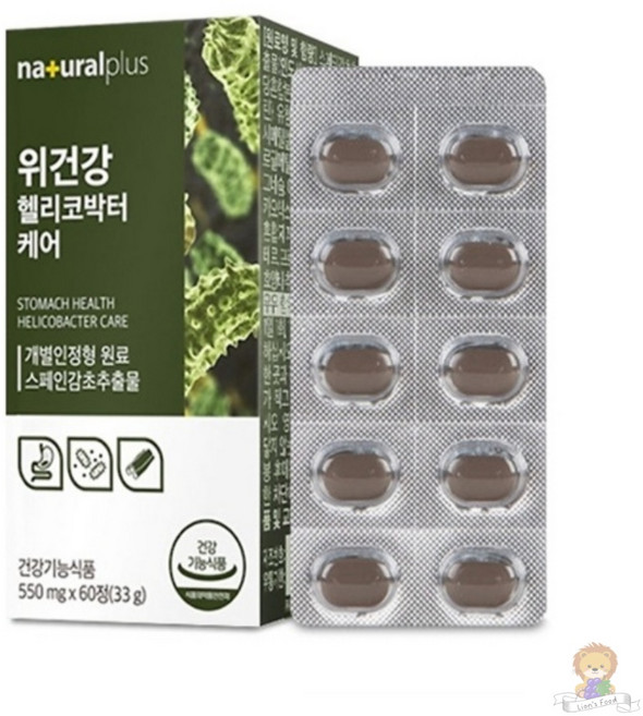 내츄럴플러스 위건강 헬리코박터 케어 40대, 1개, 60정