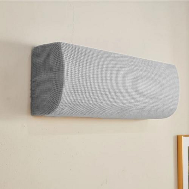 에어컨청소 에어컨 커버 덮개 에어컨 커버 벽걸이 형 먼지 폴라 플리스 방진 가정용 섬유 간편한 청소 보호, 1) 라이트 그레이