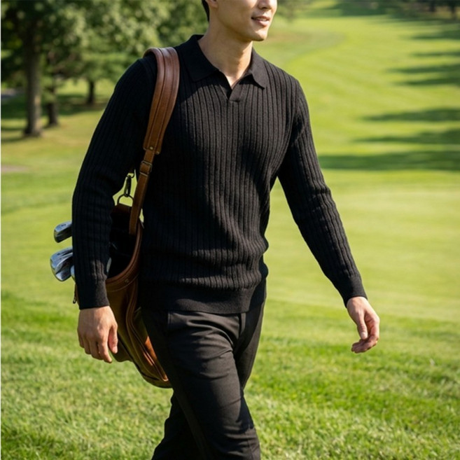 큰골지 기본티셔츠 티셔츠 카라 남성티셔츠 간절기 데일리티 V넥 오버핏티