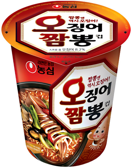 농심 오징어짬뽕 소컵 67g, 40개