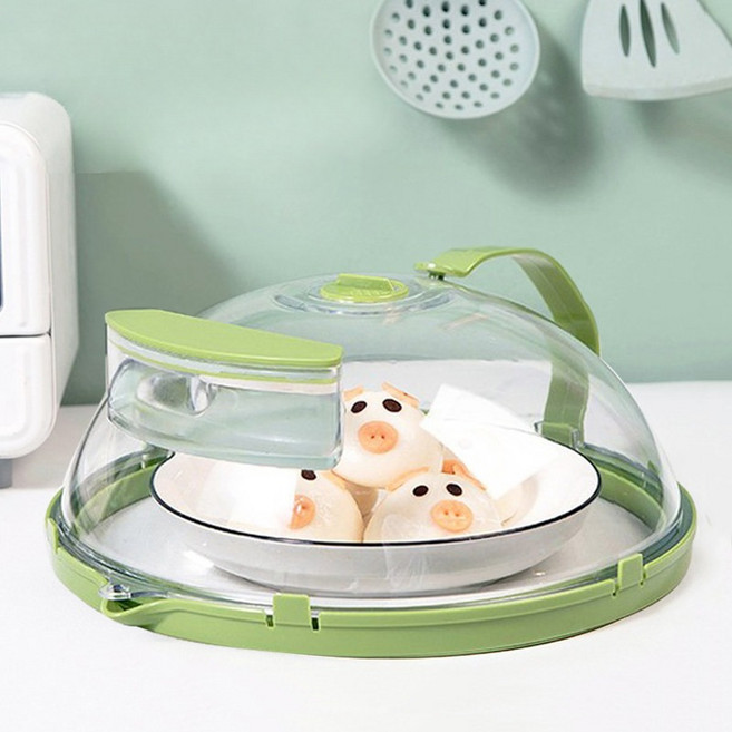 urkoteer물 저장 상자 마이크로파 박스 커버 가드 전자 레인지 전자 레인지 커버 가드 뚜껑이 마이크로파 오븐을 깨끗하게 유지합니다., 물주입형 두꺼운 내열200도, 1개