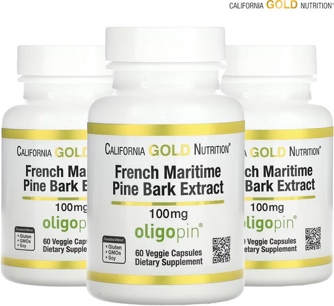 CGN 프랑스해송 소나무 껍질 추출물 프로안토시아니딘 올리고핀 60캡슐 3개, 60정