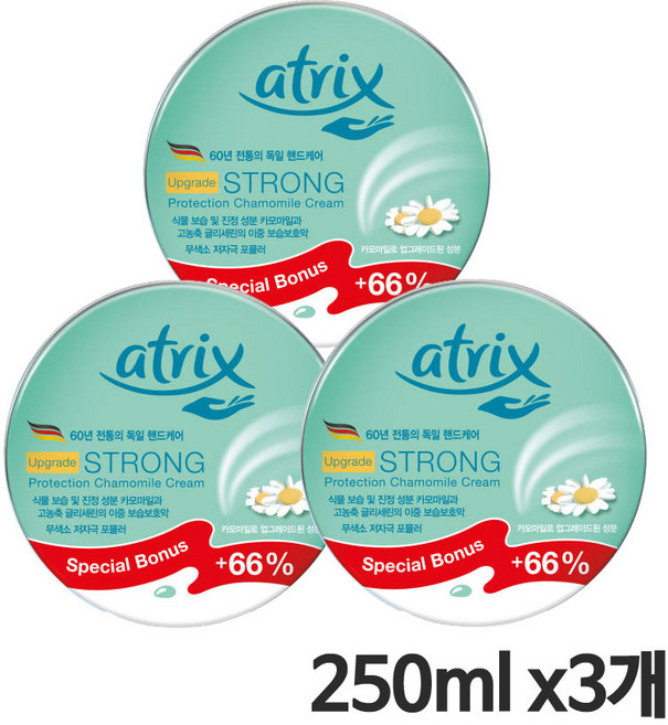 아트릭스 스트롱 프로텍션 카모마일 크림, 250ml, 3개