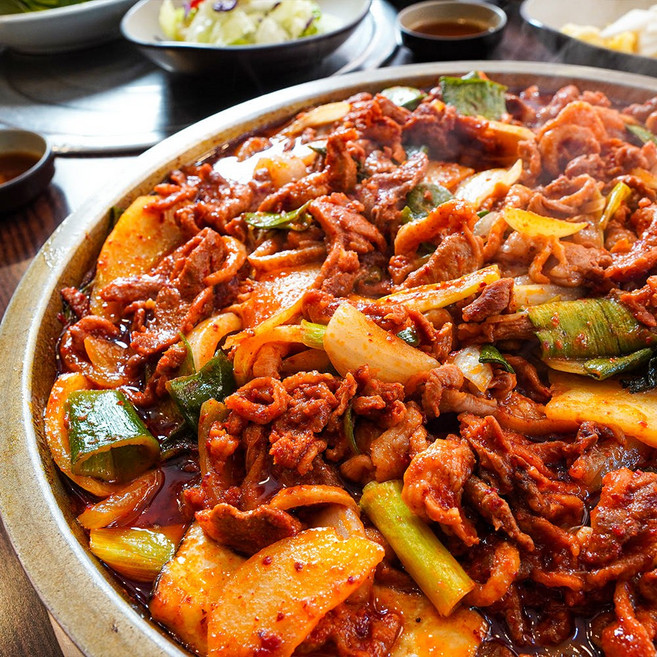 맛집탐방_울산 솔밭가든 대표메뉴 오리불고기 900g, 1kg, 1개, 오리불고기+볶음밥키트
