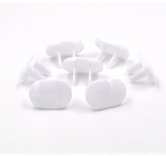 兒童安全防護 透明加厚防撞角 矽膠桌角墊 兩孔插座保護蓋, 1個, 插座保護蓋（兩孔）一入