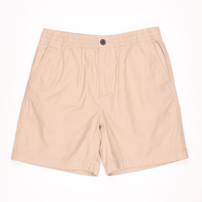 지오다노 베이지 허리밴딩 캐주얼 면반바지 M 남성 MP4360 자바구제창고