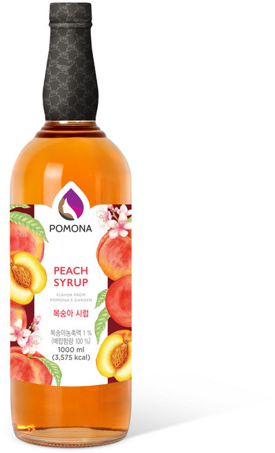 포모나 복숭아 시럽, 1L, 5개