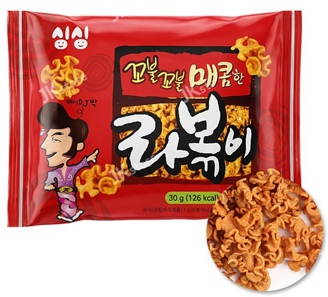 싱싱 라볶이 30g 매콤한 라면과자 미니스낵 간식, 50개